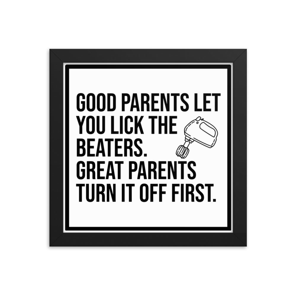 Good Parenting: Framed poster