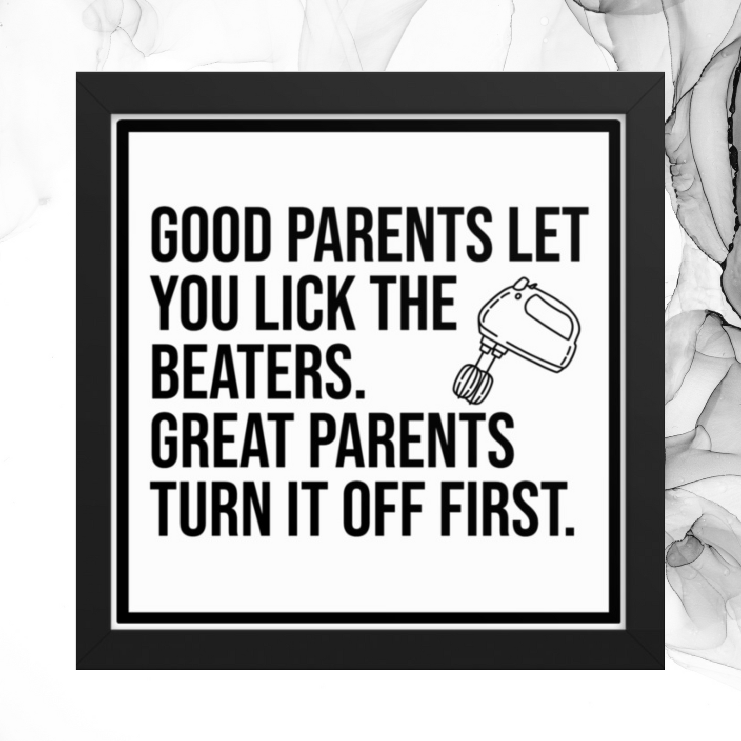 Good Parenting: Framed poster
