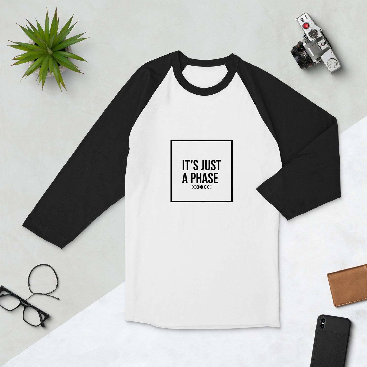 It's Just a Phase: 3/4 sleeve raglan shirt